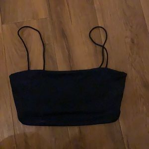 SHEIN Navy Blue Crop Top